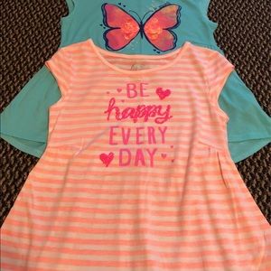 SO Flutter Flowy Lot of 2 Tunic Shirts 10 L